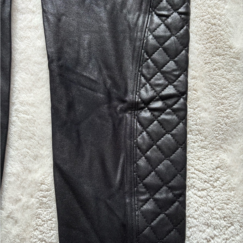 SPANX Women’s Moto Faux Leather Leggings - Picture 8 of 13